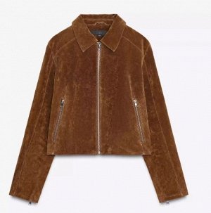 КОРОТКАЯ КУРТКА ИЗ ИСК. КОЖИ арт. 8073255 776, коричневый