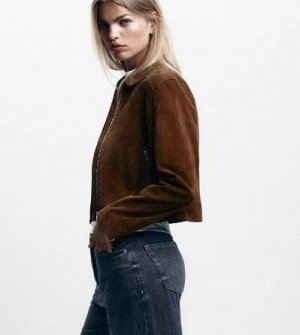 КОРОТКАЯ КУРТКА ИЗ ИСК. КОЖИ арт. 8073255 776, коричневый