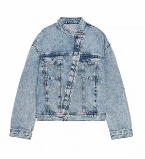 ДЖИНСОВАЯ КУРТКА-КОСУХА арт. 9632243 428, синий потертый