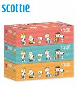 Cалфетки двухслойные &quot;Scottie Tissue Snoopy&quot;, 440 листов, 220 шт,  3 упаковки