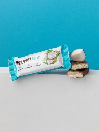 Reymalt кокосовый батончик без сахара в шоколаде