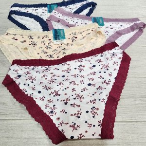 Трусы женские бамбук кружево 1701