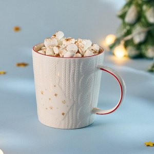 Фарфоровая кружка Winter Story 360 мл от Lefard — новогодний дизайн, подходит для СВЧ и ПММ