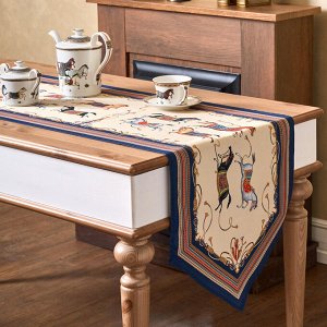 Дорожка на стол Passage, твил, 100% хлопок, 45×300 см, бежевый