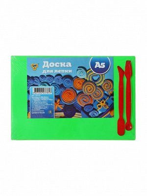 Доска для лепки пластиковая А5, 2 стека, 1800 мкм, цветная, МИКС