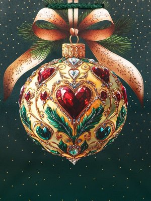 Пакет подарочный новогодний ламинированный, «Ёлка», 18x10x22.3 см