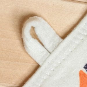 Набор для бани «Настоящий мужской отдых», 5 предметов: портфель, шапка, рукавица, мочалка, коврик