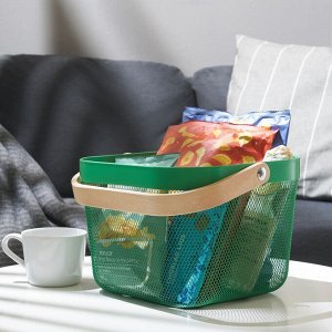 РИСАТОРП Корзина, зеленый. 25х26х18см