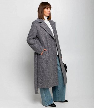 Пальто #ОБШ2882, серый
