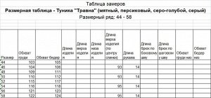 Туника женская, серо-голубой