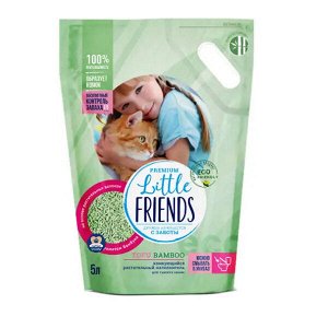 Little Friends Наполнитель для кошек Tofu Bamboo комкующийся 2,5кг