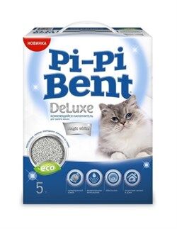 Pi-Pi Bent DeLuxe Magic white Наполнитель для кошек Комкующийся 5л