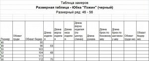 Юбка женская, черный