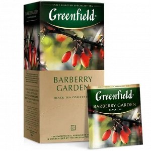 Гринфилд чай - 25 пак. Барбарис (Barberry Garden), черный