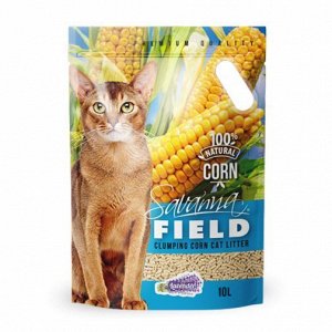 SAVANNA FIELD CORN Наполнитель для кошек комкующийся смываемый кукурузный Лаванда 10л