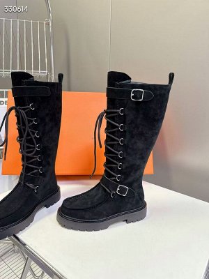 Сапоги женские замшевые демисезонные