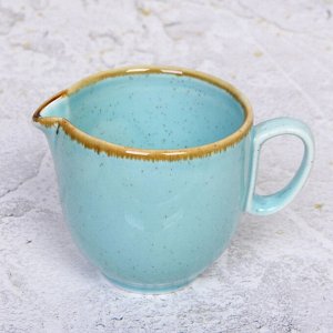 Молочник керамический 265мл "Tiffany Blue" 12,5*8,3*8,4см