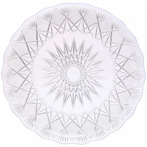 Поднос пластиковый "Ледяная фантазия" 33*2см