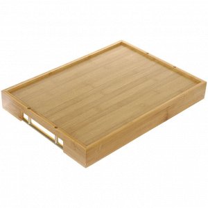Поднос для завтрака "SHEF" 41*30*5см с пластиковыми ручками