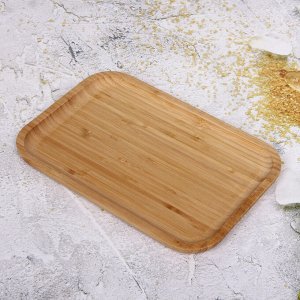 Поднос бамбуковый для подачи блюд "SHEF" 30*19,5см