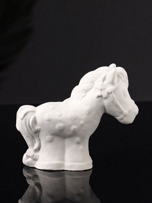 Фигурка гипс «Лошадка», 8x10x4 см, натуральный
