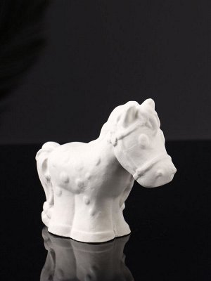 Фигурка гипс «Лошадка», 8x10x4 см, натуральный