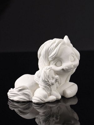 Фигурка гипс «Пони мама», 9x7x6 см, натуральный