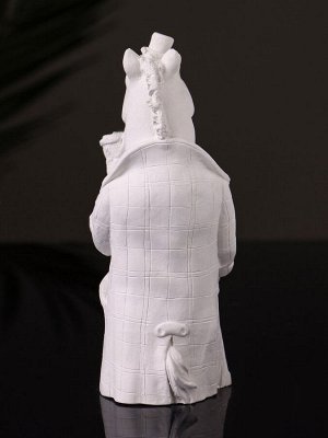 Фигурка гипс «Конь в пальто», 11x5 см, натуральный
