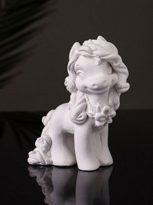 Фигурка гипс «Пони Красотка», 10x7x5 см, натуральный