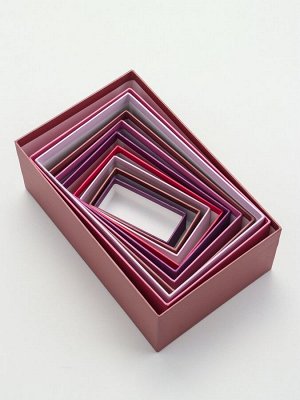 Набор подарочных коробок 10 в 1 «Радость» , 30x19x12 - 11x6,5x4 см