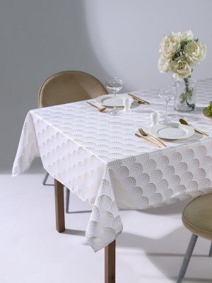Скатерть «Этель» с тиснением, 140x220±5 см, 100% п/э, 120 г/м²