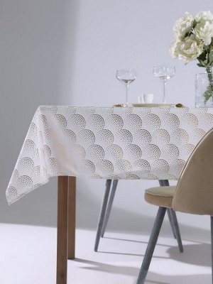 Скатерть «Этель» с тиснением, 140x220±5 см, 100% п/э, 120 г/м²