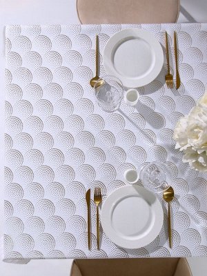 Скатерть «Этель» с тиснением, 140x220±5 см, 100% п/э, 120 г/м²