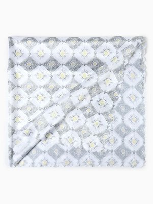 Скатерть «Доляна» Gray diamonds, 145x220 см, 100% п/э