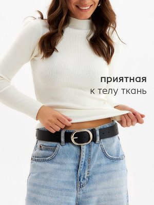 Джемпер с горлом женский MINAKU, белый, размер 42-44