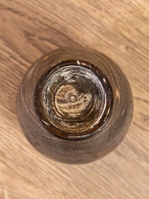 Подсвечник, d=4 см, 8x8x15 см, дерево Джати, тёмно-коричневый