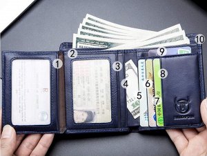 Портмоне Мужское портмоне.
В этом портмоне вы сможете разместить все необходимое, начиная от денег, карточек , мелочи и заканчивая документами.
Материал: натуральная кожа.
Размер: см.фото.
Цвет : см.ф