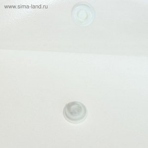 Папка-конверт на кнопке А4, 120 мкм, ErichKrause Fizzy Clear, прозрачная