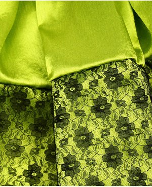 Нарядная юбка для девочки в складку Цвет: салатовый