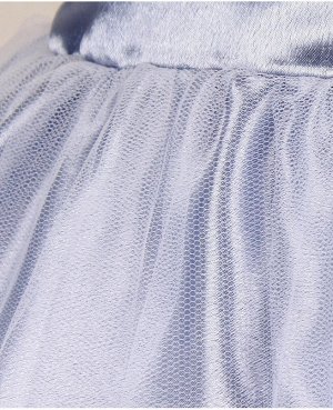 Нарядное платье для девочки серебристо-серого цвета Цвет: серебристо-серый