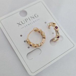 Серьги коллекция "" покрытие позолота, вставка: фианиты, арт.004.005