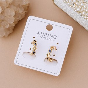 Серьги коллекция "" покрытие позолота, вставка: фианиты, арт.004.097