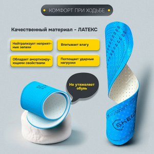 Стельки для обуви УНИВЕРСАЛЬНЫЕ, УНИВЕРСАЛЬНЫЙ размер RU 34-45 EU 35-46, SHEGRA (ШЕГРА), 700736
