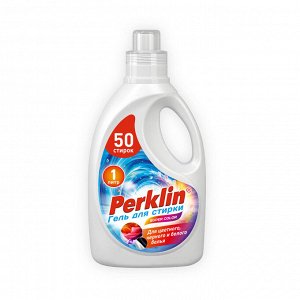 Гель для стирки для всех типов тканей, 50 стирок, 1л PERKLIN SUPER COLOR, 609778