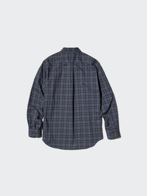 Рубашка в клетку, темно-серый