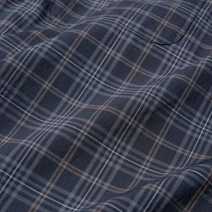 Рубашка в клетку, темно-серый