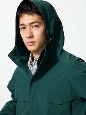 Куртка с капюшоном, темно-зеленый
