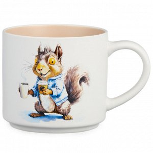Фарфоровая кружка LEFARD Crazy Coffee 500 мл — яркое вдохновение для утреннего кофе