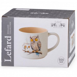 Фарфоровая кружка Lefard Crazy Coffee 500 мл — яркий заряд для утреннего ритуала