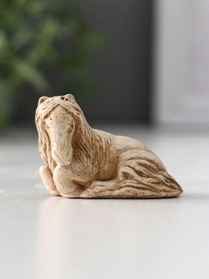 Фигурка-нэцкэ «Лошадь лежит», 3.5x4.5x3 см, слоновая кость